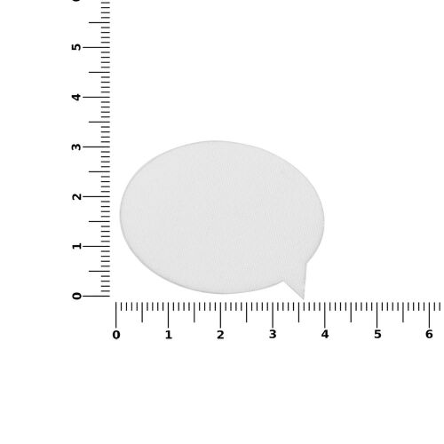 Наклейка тканевая Lunga Bubble, M, белая 3
