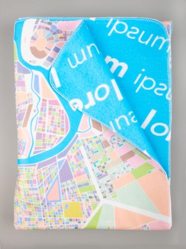 Флисовый плед Feltro Color Plus с печатью на заказ, S 1 Флисовый плед Feltro Color Plus с печатью на заказ, S 1