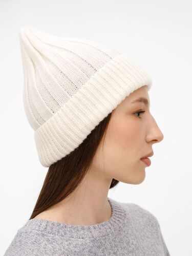 Шапка Bellish, белая (ванильная) 5