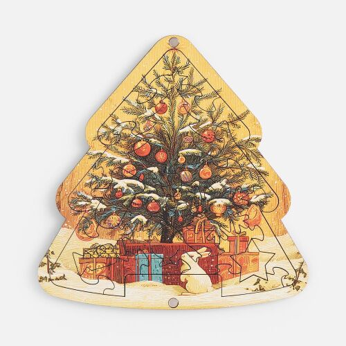 Пазл фигурный «Елочка» 2