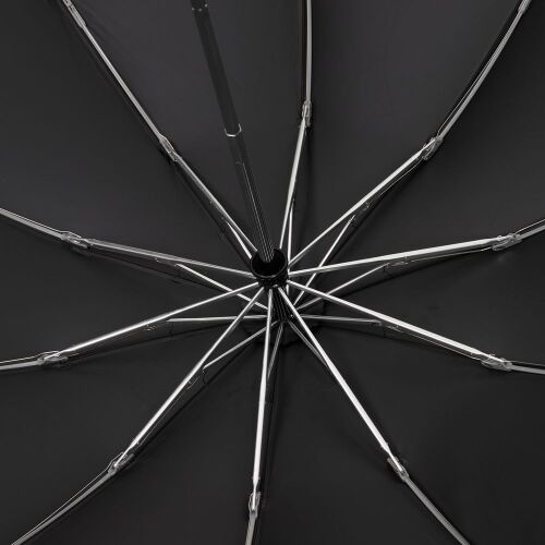 Зонт обратного сложения с ручкой-карабином Foldberry, серый 2