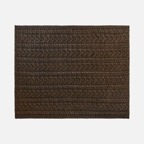 Плед Hygge, коричневый 2