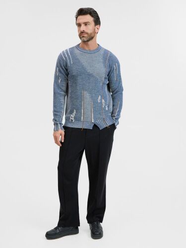 Джемпер Denim свободного силуэта на заказ, полушерсть, размер L 6
