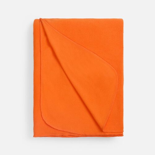 Флисовый плед Warm&Peace, оранжевый 2