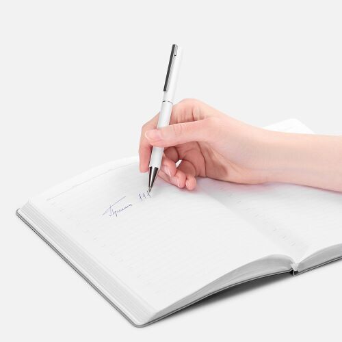 Ручка шариковая Blade Soft Touch, белая 4