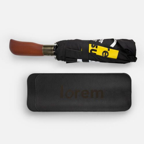 Зонт складной Cloudburst в подарочной упаковке, темно-синий 7