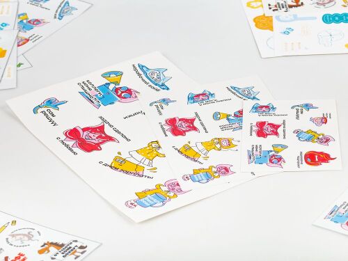 Наклейки бумажные Sticker Pack на заказ, S 1
