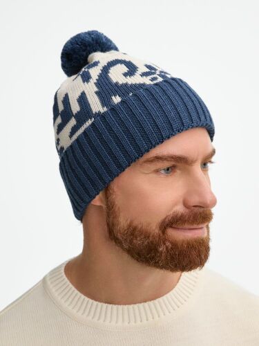 Шапка Wintertude, синяя с белым 3