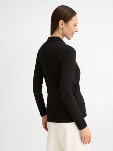 Рубашка поло женская с длинным рукавом Perfect LSL Women черная, 3