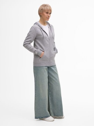 Толстовка унисекс Stone серый меланж, размер L 5