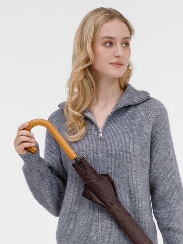 Зонт-трость Classic, коричневый 7