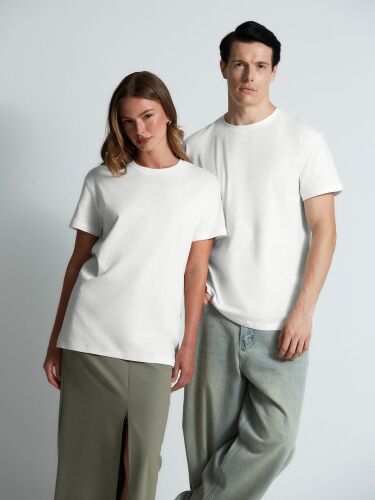 Футболка унисекс T-Bolka 160, белая (белоснежная), размер XL 6