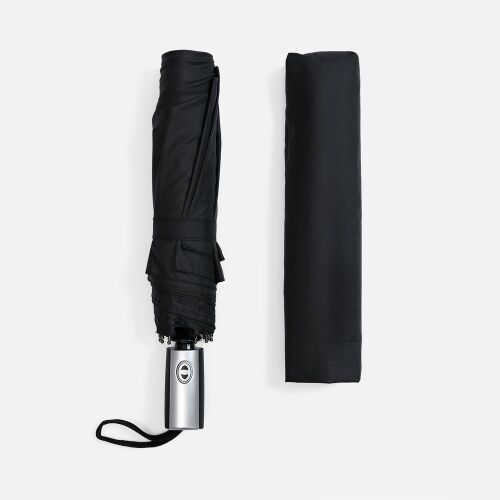 Зонт складной Fiber, черный 2