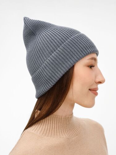 Шапка Nobilis Mono, серая (стальная) 5