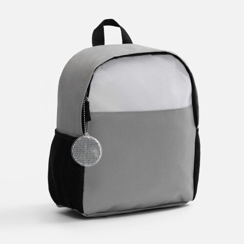 Пешеходный светоотражатель с цепочкой «Круг», белый 2