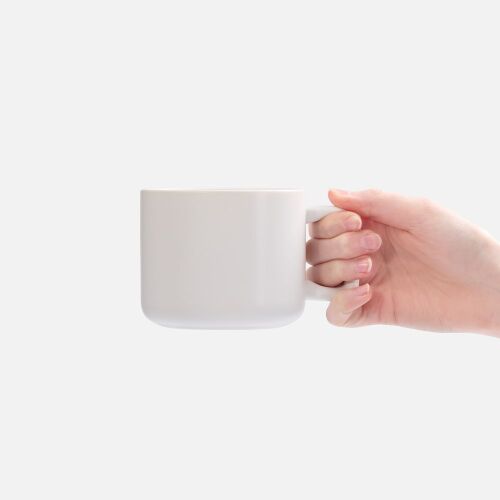 Чашка Jumbo в коробке матовая, белая 2