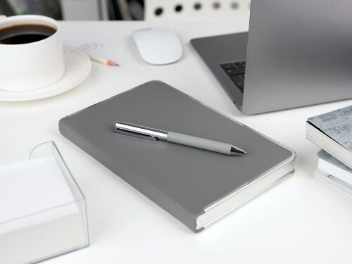 Ручка шариковая Eyeshot Soft Touch, темно-синяя 5 Ручка шариковая Eyeshot Soft Touch, темно-синяя 5