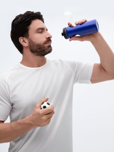 Бутылка с антистрессом Footballer, синяя 7