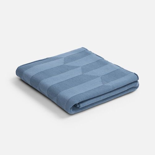 Плед Rombus, синий (дымчатый) 2