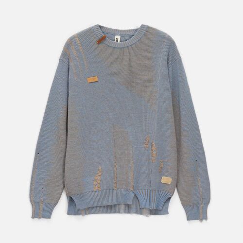 Джемпер Denim свободного силуэта на заказ, полушерсть, размер S 5