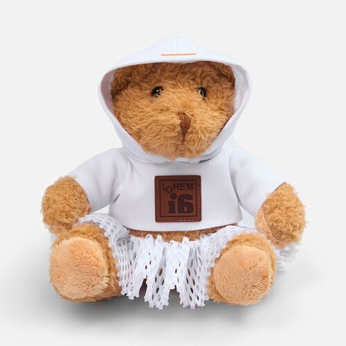 Мягкая игрушка «Мишка Cuddleton» в белом худи 5