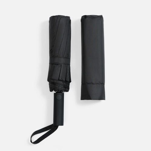 Зонт складной с УФ-защитой Ribstar, черный 4