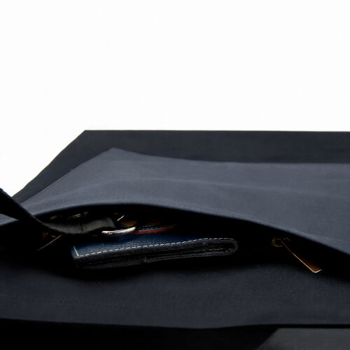 Шоппер Superbag Big Pocket, с карманом на молнии (черный с темно 5