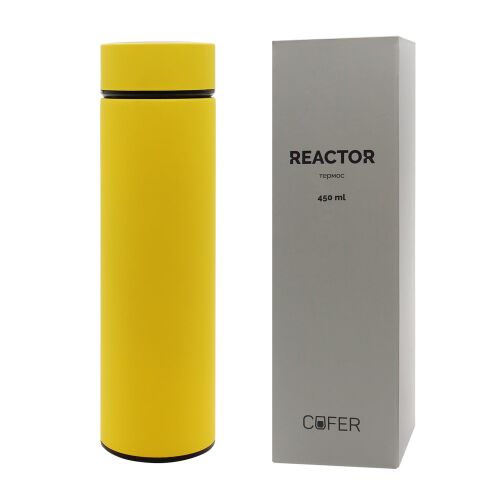 Термос Reactor софт-тач с датчиком температуры (желтый) 4 Термос Reactor софт-тач с датчиком температуры (желтый) 4