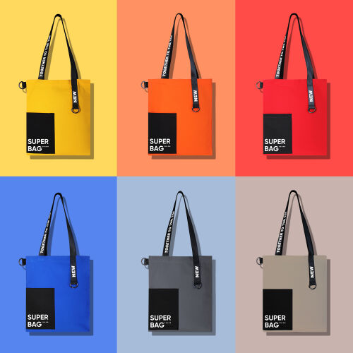 Шоппер Superbag Color (оранжевый с чёрным) 7 Шоппер Superbag Color (оранжевый с чёрным) 7