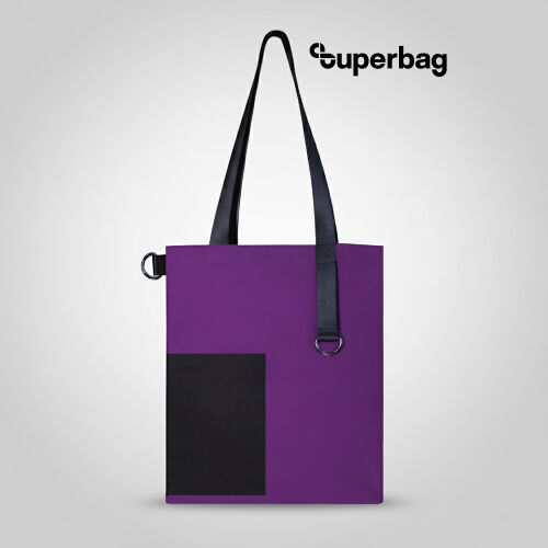 Шоппер Superbag Color (фиолетовый с черным) 1 Шоппер Superbag Color (фиолетовый с черным) 1