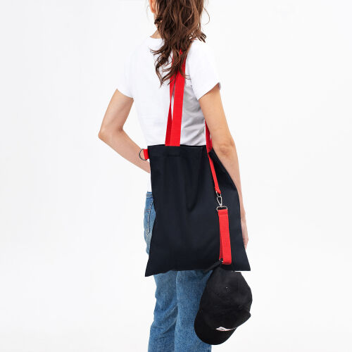 Шоппер Superbag black (чёрный с красным) 5 Шоппер Superbag black (чёрный с красным) 5