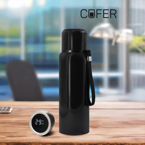 Термос S-travel New с датчиком температуры 600 мл. (черный) 1