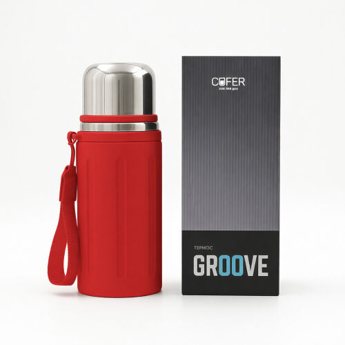 Термос Groove (красный) 5
