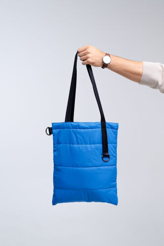 Шоппер Superbag Bubble, с кнопкой (голубой с черным) 4 Шоппер Superbag Bubble, с кнопкой (голубой с черным) 4