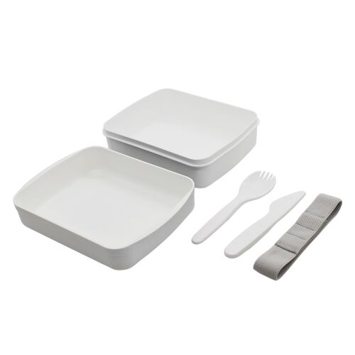 Ланч-бокс Lunch Green Line со столовыми приборами (белый) 4 Ланч-бокс Lunch Green Line со столовыми приборами (белый) 4