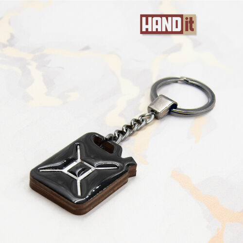 Брелок Канистра (черный с серебром)