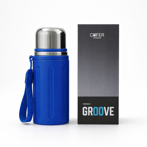 Термос Groove (синий) 5