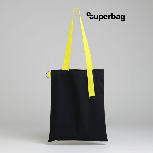 Шоппер Superbag black (чёрный с жёлтым) 1 Шоппер Superbag black (чёрный с жёлтым) 1