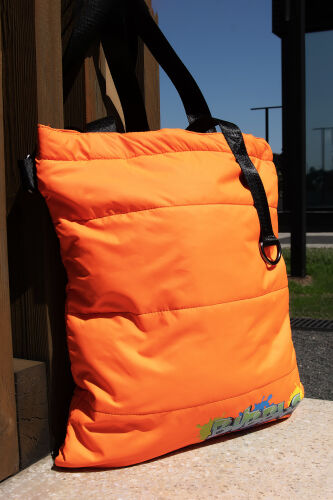 Шоппер Superbag Bubble, с кнопкой (оранжевый с черным) 7 Шоппер Superbag Bubble, с кнопкой (оранжевый с черным) 7