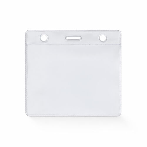 Карман для бейджа Track, горизонтальный, 10,5х9,4см (прозрачный) 2