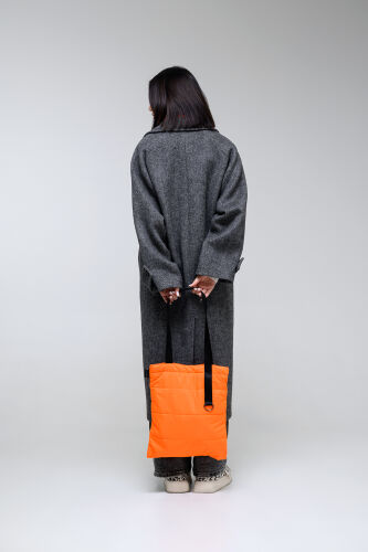 Шоппер Superbag Bubble, с кнопкой (оранжевый с черным) 4 Шоппер Superbag Bubble, с кнопкой (оранжевый с черным) 4