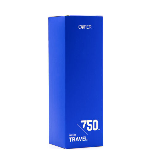 Термос Travel софт-тач 750мл (синий) 5