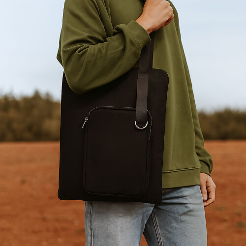 Шоппер Superbag Pocket (черный) 7