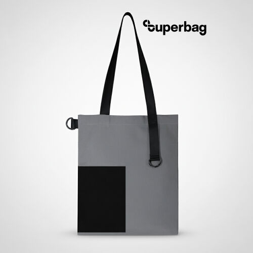 Шоппер Superbag Color (серый с чёрным) 1 Шоппер Superbag Color (серый с чёрным) 1