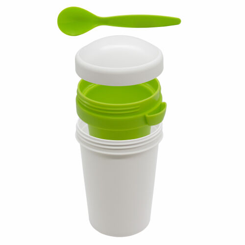 Ланч-бокс Cereal to go Green Line с ложкой (салатовый) 2 Ланч-бокс Cereal to go Green Line с ложкой (салатовый) 2