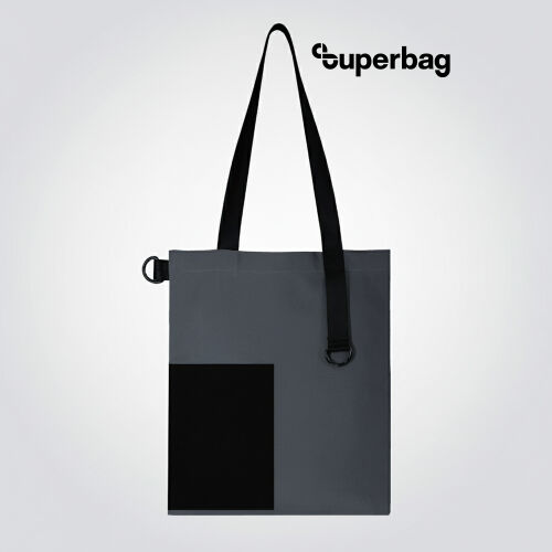 Шоппер Superbag Color (темно-серый с чёрным) 1 Шоппер Superbag Color (темно-серый с чёрным) 1