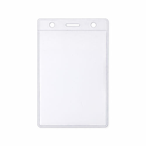 Карман для бейджа Track, вертикальный, 8х12,4см (прозрачный) 2