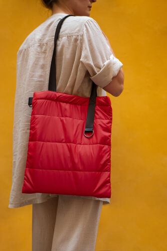 Шоппер Superbag Bubble, с кнопкой (красный с черным) 7 Шоппер Superbag Bubble, с кнопкой (красный с черным) 7