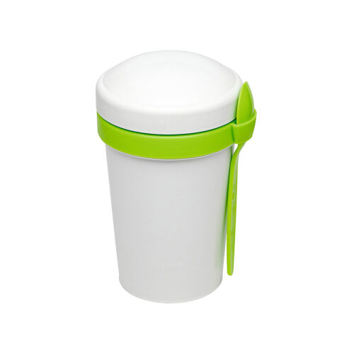 Ланч-бокс Cereal to go Green Line с ложкой (салатовый) 1 Ланч-бокс Cereal to go Green Line с ложкой (салатовый) 1
