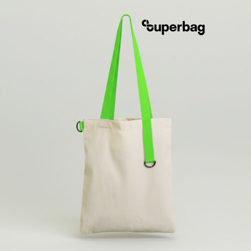 Шоппер Superbag (неокрашенный с салатовым) 1 Шоппер Superbag (неокрашенный с салатовым) 1